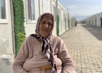 We lost everything in the earthquake. I pray that things will get better, says Emine from Türkiye